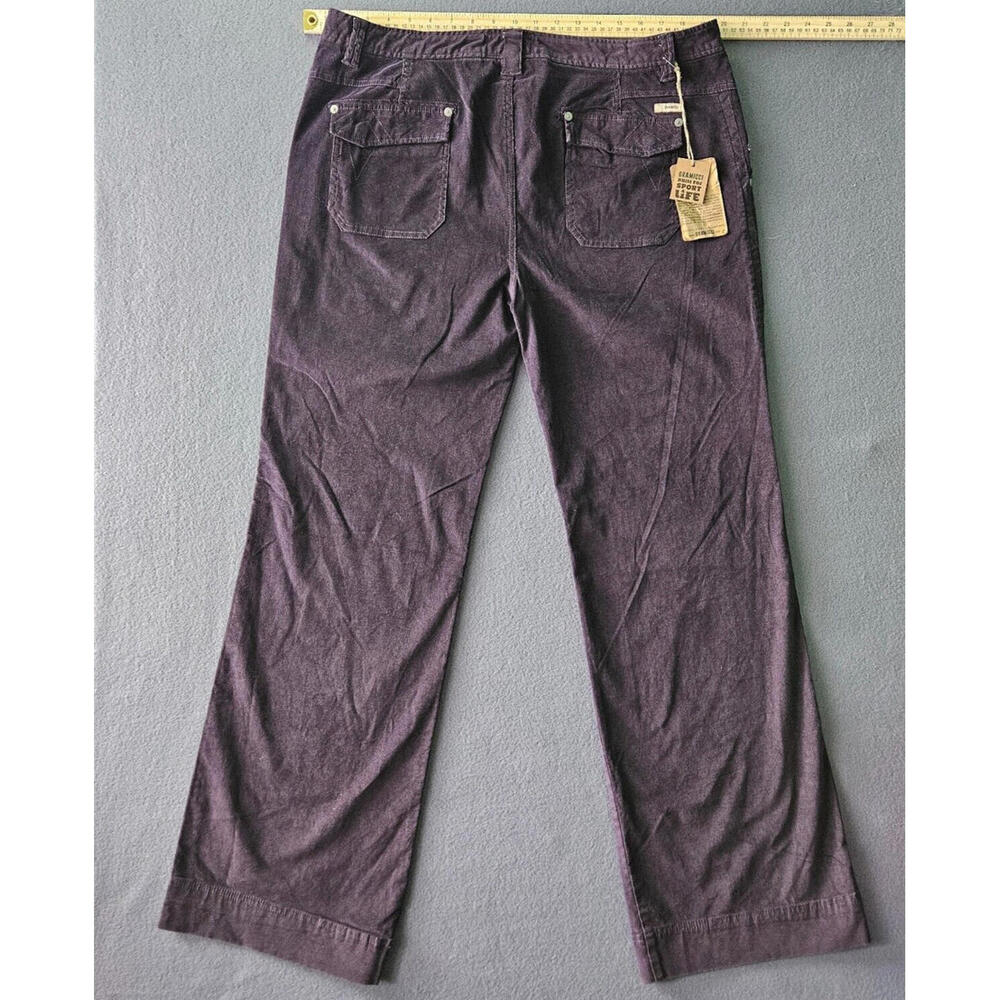 NWT Gramicci Women’s Corduroy Pants 14 Purple Outdoor Hiking Climbing Casual - Picture 3 of 9